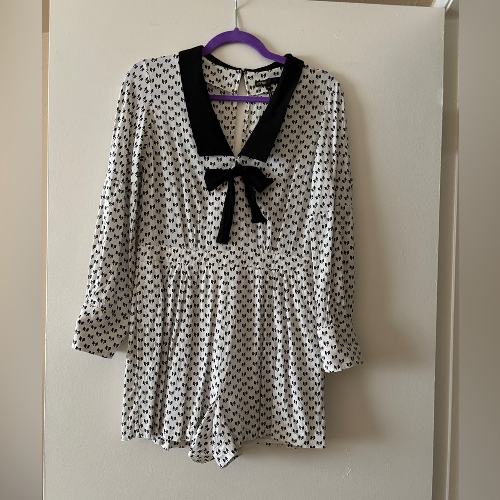 Adorable Maje bow romper